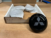 Clearance Mitsubishi logo Enkei center cap, black with carbon fiber logo